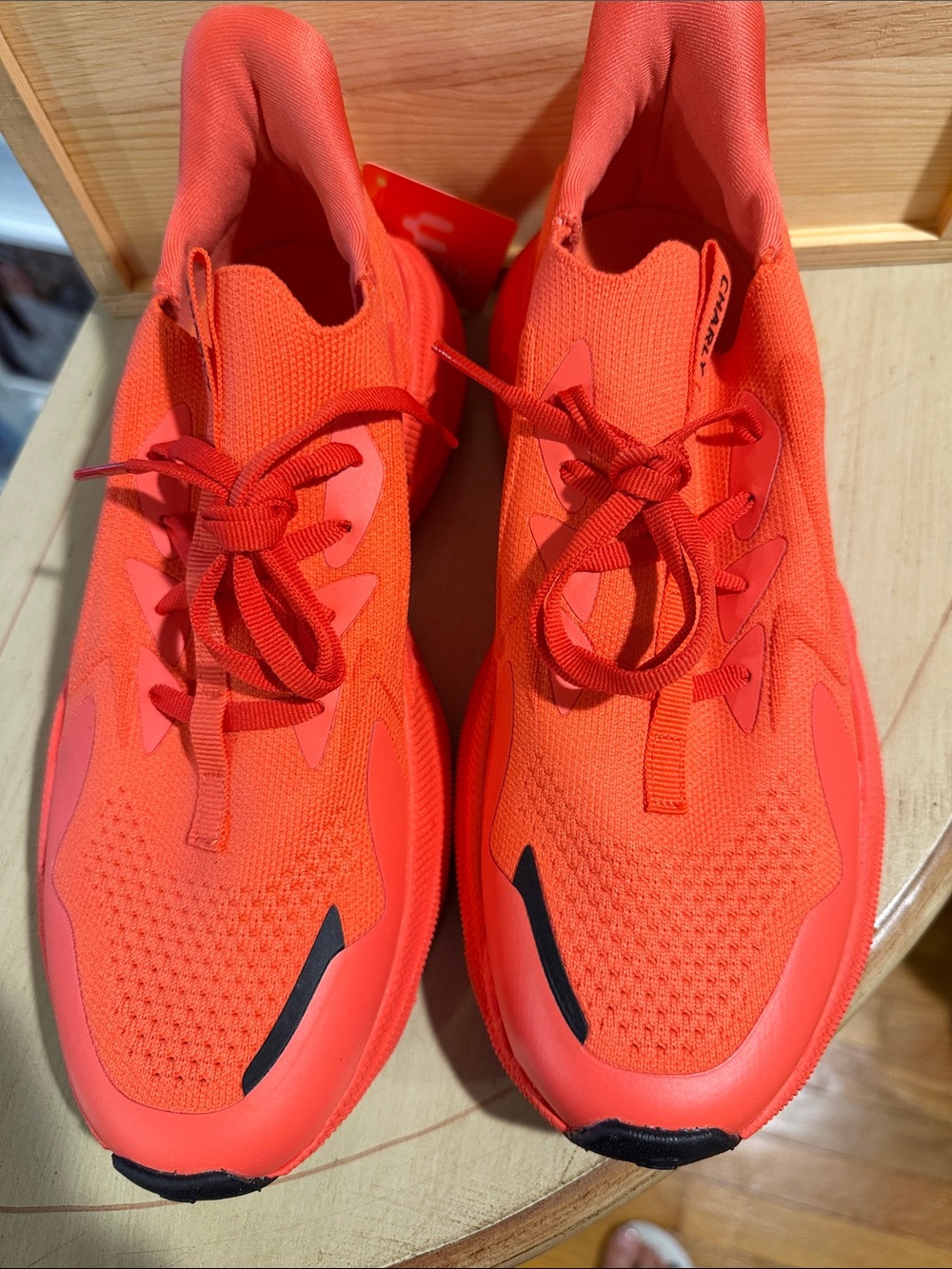 Kids Bright Neon Orange Active Sneakers - Picture 4 of 6